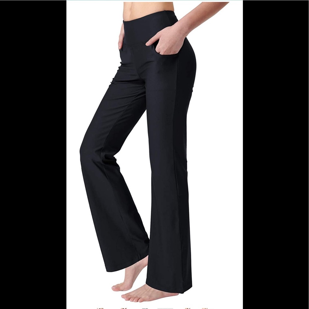 Zeronic Bootcut Yoga Pants for Women XXL Black